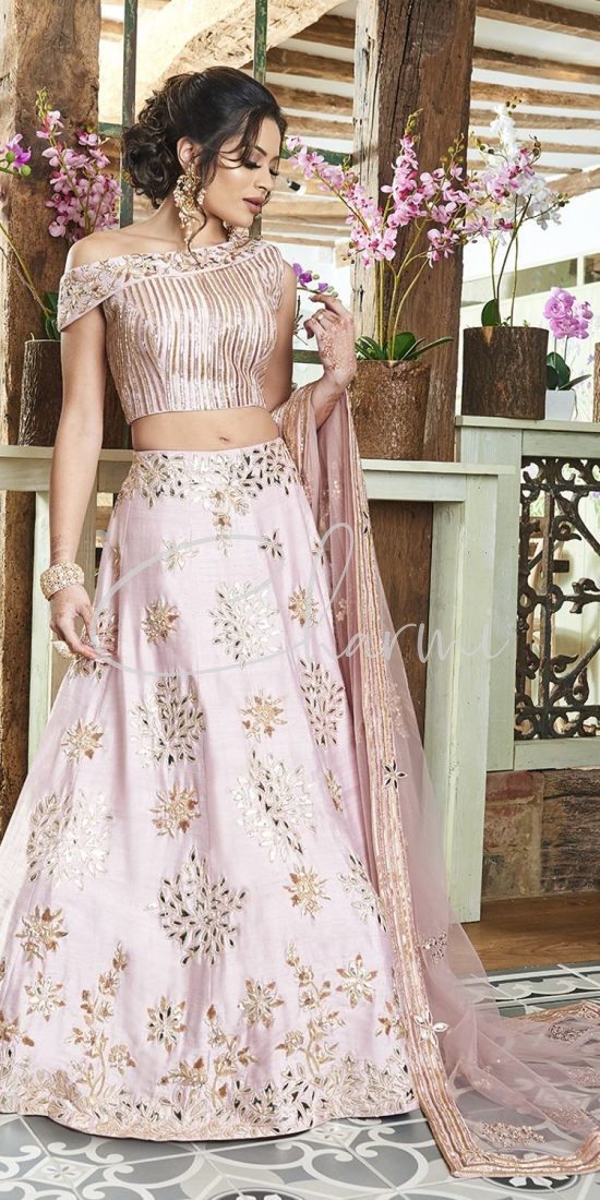 Dusky Pink Lehenga for Indian Wedding