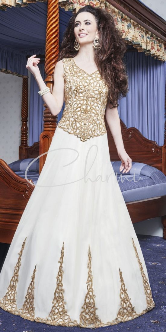 Ivory & Gold Registry Wedding Gown
