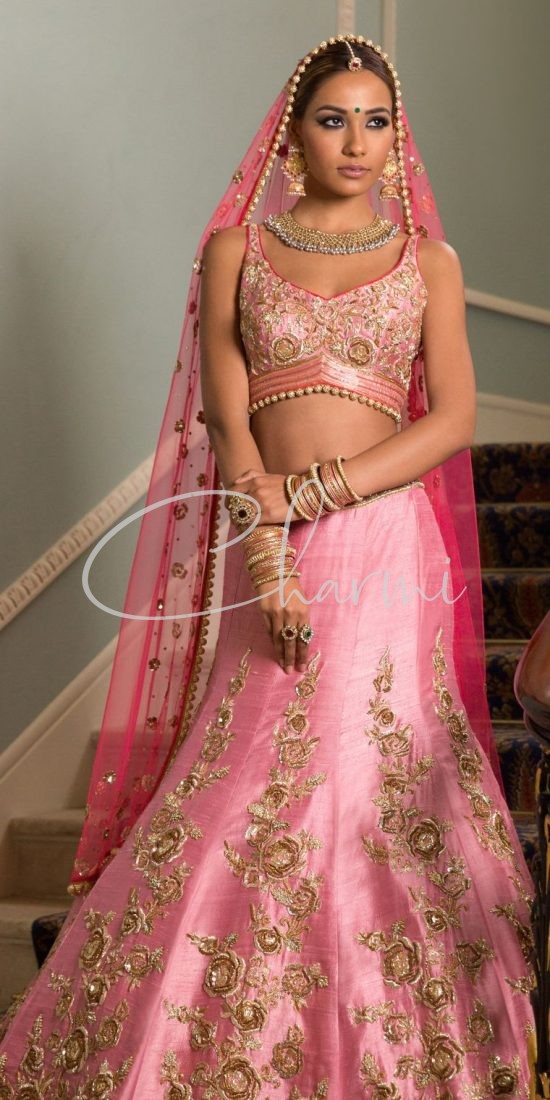 Rose Pink Indian Wedding Reception
